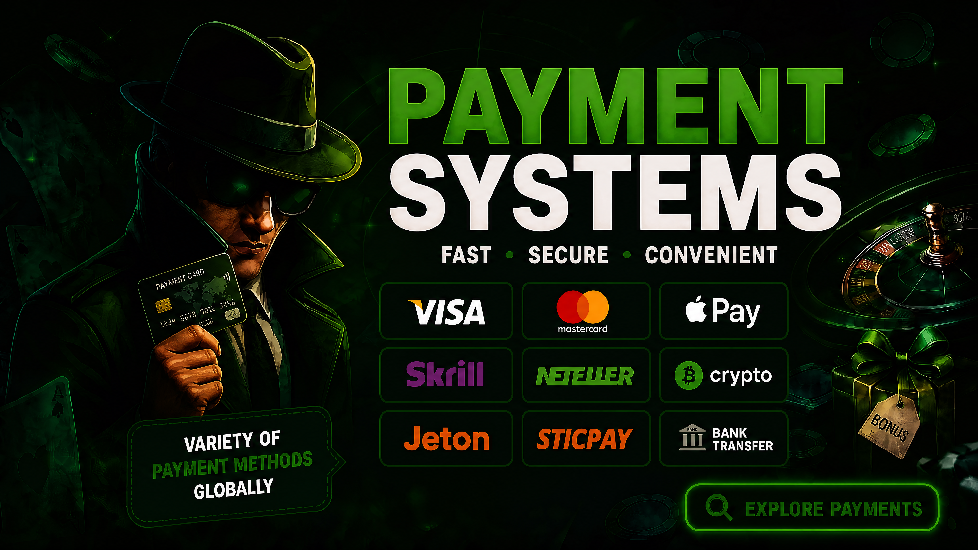 Classificação de bônus do Spy-Casino